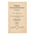 Ion N. Cămărășescu, Călăuza automobilistului în România, 1912