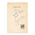 Eugène Ionesco, Notes et contre-notes, cu dedicație + fotografie tip carte poștală