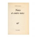 Eugène Ionesco, Notes et contre-notes, cu dedicație + fotografie tip carte poștală