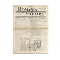 Publicația „România viitoare”, Anul I, Nr. 1, 23 martie 1941