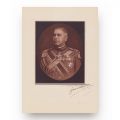 Generalul Nicolae Condeescu, fotografie de mari dimensiuni semnată olograf + două cărți de vizită