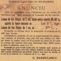 „G. Bărbulescu” - prima fabrică românească pentru industria lemnului, anunț