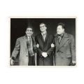 Radu Beligan, Eugen Barbu, Dinu Săraru, fotografie de presă, fotograf Ion Miclea 