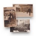 Restaurante și terase, trei fotografii tip carte poștală