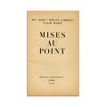 Ern Adamov, Fernand Lumbroso, Claude Sernet, Mises au Point, 1929
