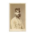 Împăratul Franz Joseph, fotografie format carte-de-visite, atelier Ludwig Angerer