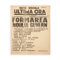 Publicația „Ultima oră”, Ediție Specială, 23 August 1944 - Formarea Noului Guvern