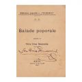 Petru Crina Domaschin, Balade poporale, 1907, cu semnătura autorului + Carte de descântece 
