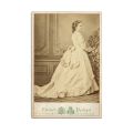 Principesa Elisabeta de Wied, fotografie de cabinet, cu dedicație olografă, atelier fotografic L. Haase & Co.