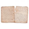 Preotul Vasile Popovici, 5 file manuscris privitoare la teologie, 1840