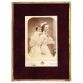 Principesa Elisabeta împreună cu fiica sa Mărioara, fotografie de cabinet, atelier Franz Mandy