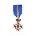 Ordinul „Coroana României” în grad de cavaler + brevet semnat olograf de regele Carol I