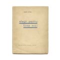 Eugen Ionescu, Elegii pentru ființe mici, 1932, exemplar bibliofil cu dedicație olografă și o poezie inedită