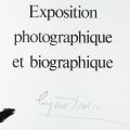 Eugen Ionescu, afiș de expoziție, 1983, cu autograf 