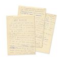 Geo Bogza, „Ora exactă”, trei file manuscris, 1980