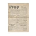 Publicația „Stop”, Anul I, Nr. 1, 14 decembrie 1933