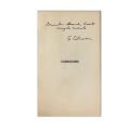 G. Călinescu, Poesii, 1937, cu dedicație pentru Al. Rosetti