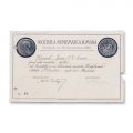 Ioan I. V. Socec, diplomă de membru activ al Societății Numismatice Române, 1 octombrie 1904