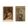 Pianistul Georges Boskoff și mama sa, Maria, două fotografii de cabinet