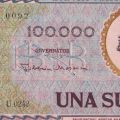 Două bancnote în valoare de 100.000 și 1.000.000 lei, 1947