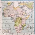 Africa, hartă de mari dimensiuni, 1925