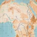 Africa, hartă de mari dimensiuni, 1925