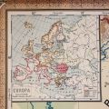 România, hartă fizică și politică de mari dimensiuni, 1923