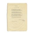 Lucian Blaga, două file cu traduceri din Shakespeare și Michelangelo, 1945, cu semnătură olografă
