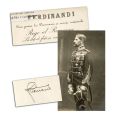 Regele Ferdinand I, carte poștală fotografică + semnătură olografă