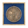 Paul Telge, reversul machetei Medaliei Carol I 1886–1891, 25 ani de domnie, bronz