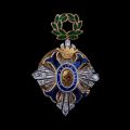Miniatura ordinului „Al Mérito Civil”, aur și diamante