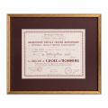 Principele Carol al II-lea, Diploma Crucii de Onoare oferită de Asociația Amicală Franco-Britanică