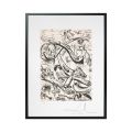 Salvador Dali, Grains et issues [de Tristan Tzara], litografie semnată olograf