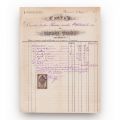 Trei facturi emise de societăți ce comercializează materiale de construcție și tâmplărie, 1878-1935