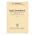 N. Iorga, Memorii, 7 volume, cu semnătură de tiraj