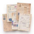 Cinci facturi emise de întreprinderi producătoare de echipament militar și industrial, 1907-1941 