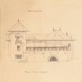 Ion Mincu, planul unei construcții, 1892, semnat olograf