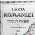 Harta României și țărilor vecine, 1918