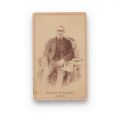 Simion Bărnuțiu și Eudoxiu Hurmuzachi, două fotografii format carte-de-vizite, atelier Frații Șaraga