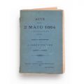 Vasile M. Kogălniceanu, Acte relative la 2 mai 1864, 1894, exemplar numerotat cu semnătură olografă