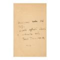 Ionel Teodoreanu, Întoarcerea în timp, 1941, cu dedicație pentru Nuți Trifu