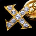 Butoni din aur de 18 krt. și diamante decorați cu crucea reginei Maria