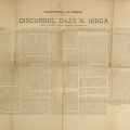 Discursul rostit de Nicolae Iorga la Iași, 14 decembrie 1916, afiș 