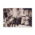 Regina Maria, fiicele sale și gen. H. M. Berthelot în vizită la Verdun, 6 iulie 1920, trei fotografii de epocă