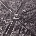 Arcul de Triumf și turnul Eiffel, două fotografii de epocă, fotograf Roger Henrard