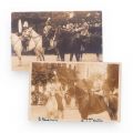 Familia regală a România la parada militară din 10 mai 1923, două fotografii de epocă 