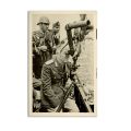 Mareșalul Antonescu la un post de observație, fotografie format carte poștală