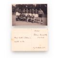 Echipa de fotbal Universitatea Cluj, două fotografii tip carte poștală, 1937