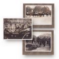 Regina Maria și regele Ferdinand vizitând Mormântul Soldatului Necunoscut din Paris, 1924, trei fotografii de epocă