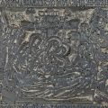 Matrice xilografică pentru imprimările pe antimis a scenei Punerii în mormânt a lui Hristos, 1796